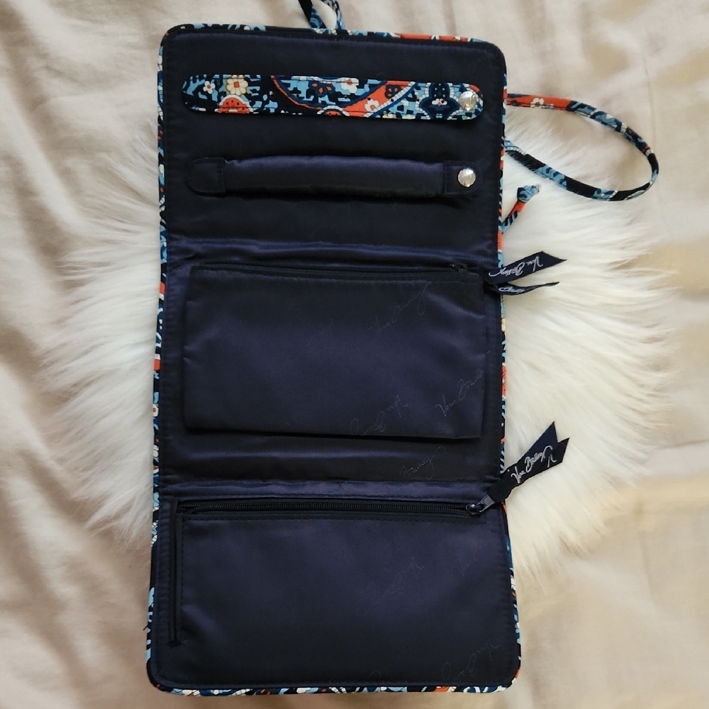 Vera Bradley Jewelry Travel Organizer Bag Pouch EUC